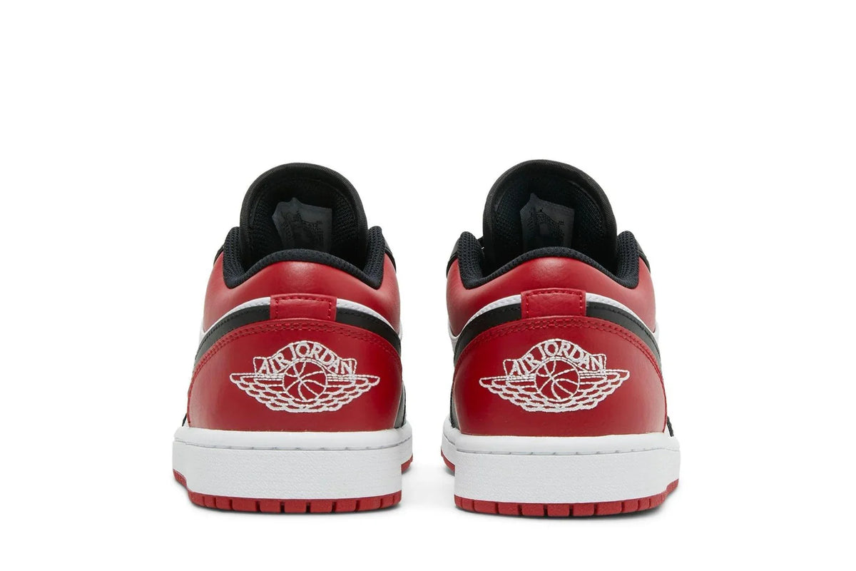 Air Jordan 1 Low Bred Toe Vermelho