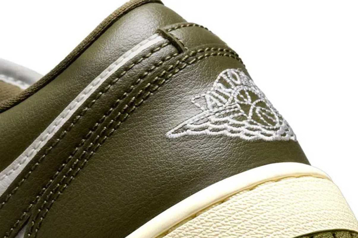 Air Jordan 1 Low Medium Olive Verde
