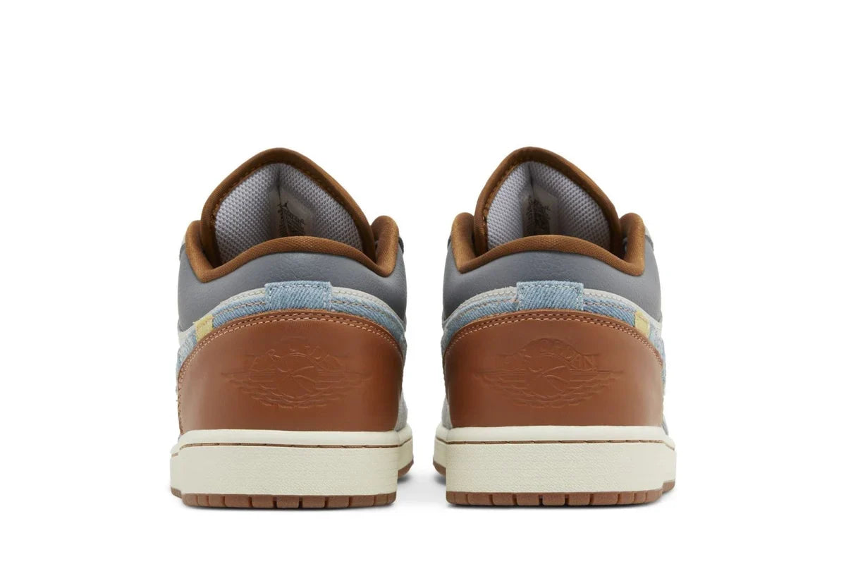 Air Jordan 1 Low SE Repaired Denim Swoosh Azul